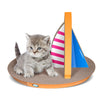 Cat Condo Scratcher Post Cardboard Sailboat Shape Cat Scratching Board