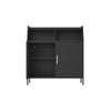 RaDEWAY Metal Buffet Sideboard Cabinet with Storage and Doors