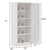 RaDEWAY Large Metal Storage Cabinet with Locking Doors and Adjustable Shelf